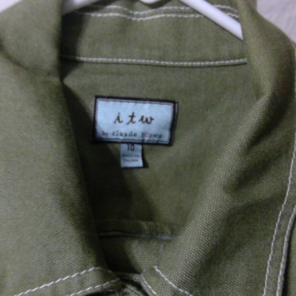 ITW Claude Brown Beaded Pant Suit Size 10 - Picture 14 of 14